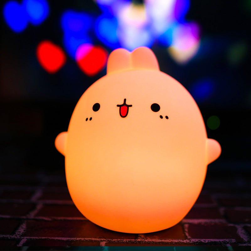LED Cute Rabbit Cartoon Night Light BedroomBedside Table Lamp